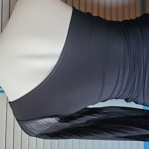 Black one shoulder mini dress - Picture 8 of 9